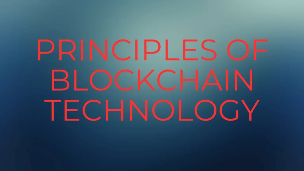 Principles of Blockchain Technology