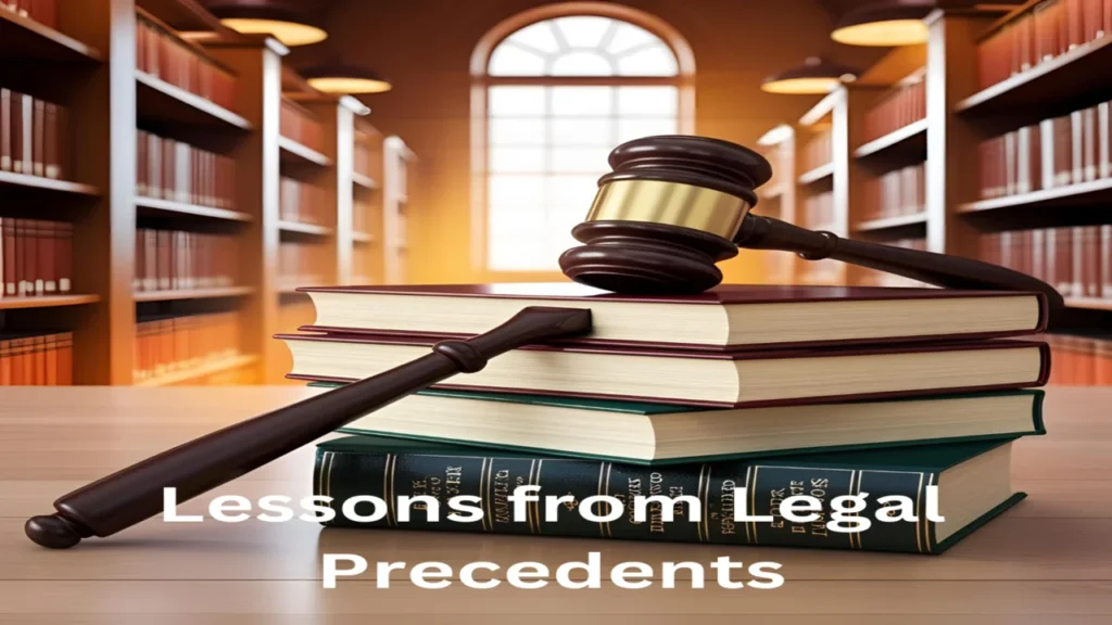 Lessons from Legal Precedents